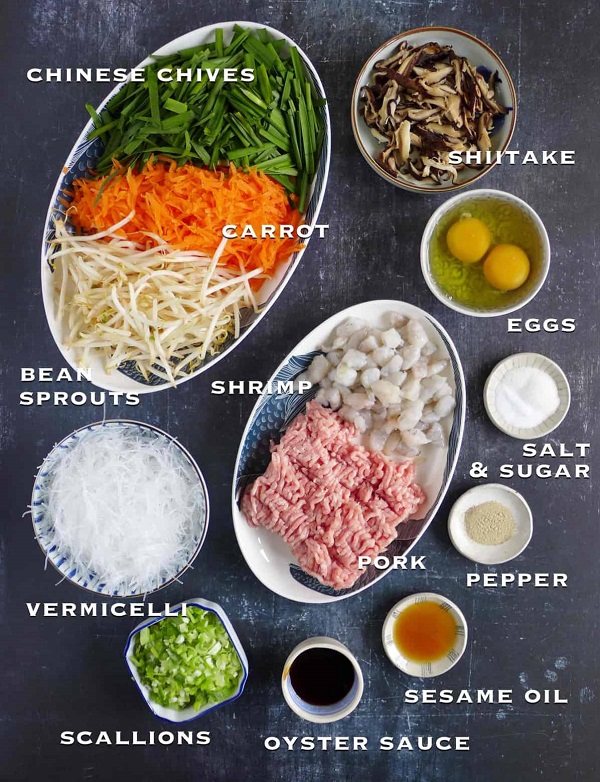 Spring Roll & Egg Roll Ingredients