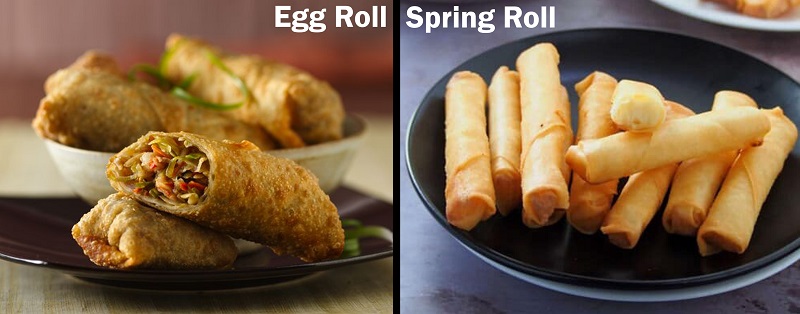 Differences Between Egg Roll and Spring Roll